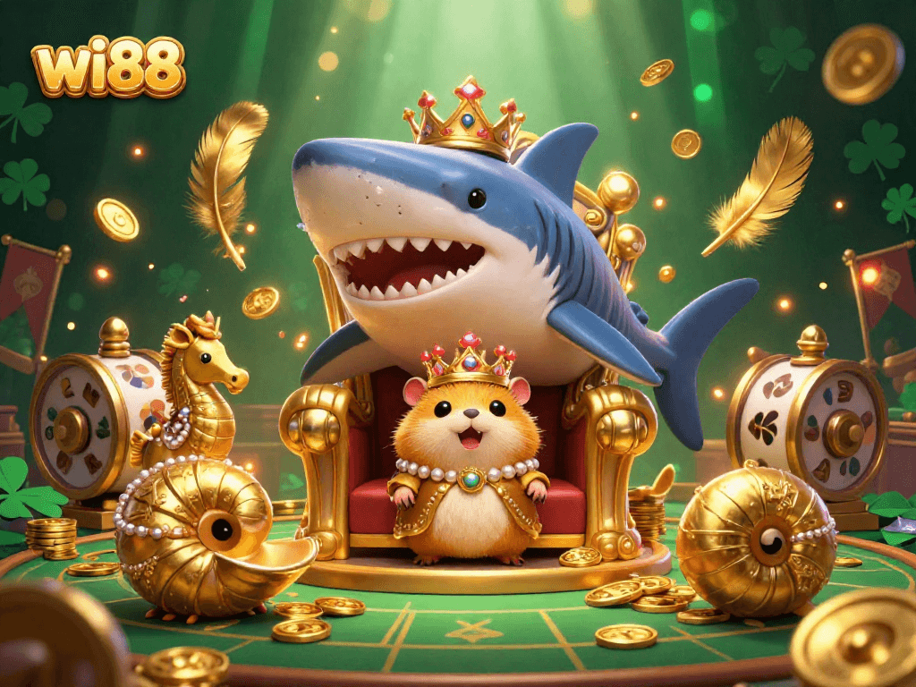 Engage in the thrilling world of WI88, where a tiny hamster king rules over vibrant casino fun.
