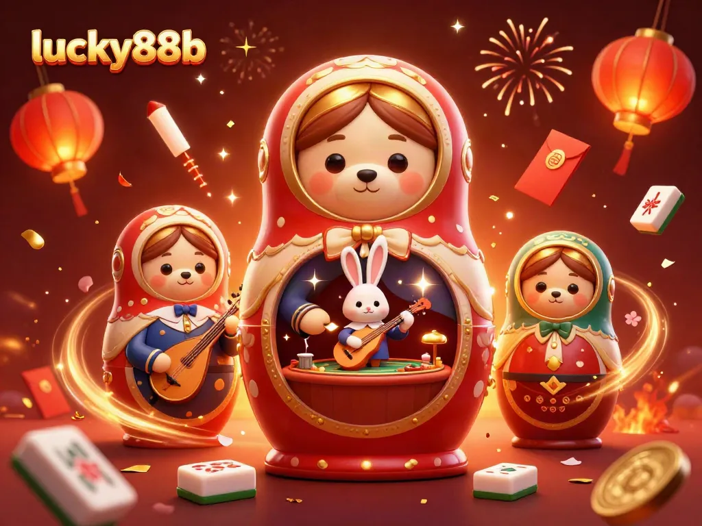 Engage with the exciting world of lucky88b as illustrated by 3D character bears and vibrant casino elements.