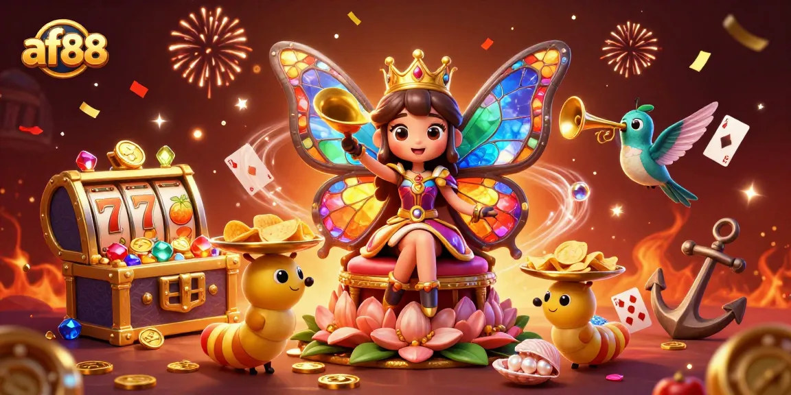 Experience the excitement of af88 with vibrant slots, 3D characters, and dynamic casino elements.