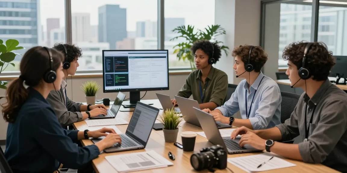 IT support for small business London team collaborating in a modern office environment to enhance productivity